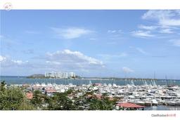 View of the marina and the sea